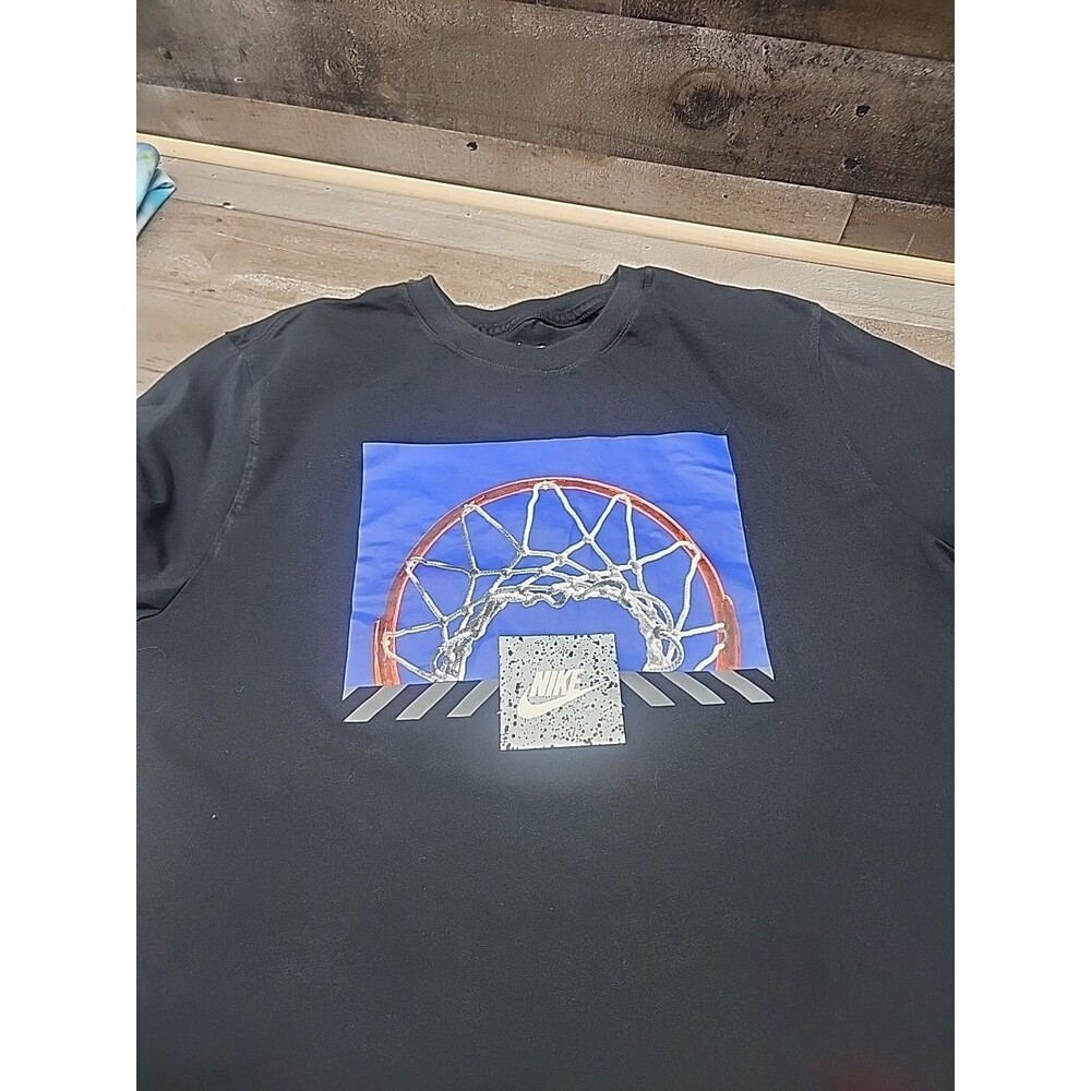 Nike Above The Rim Men's sz L black short sleeve shirt